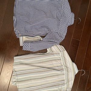 Two boys button ups size 5